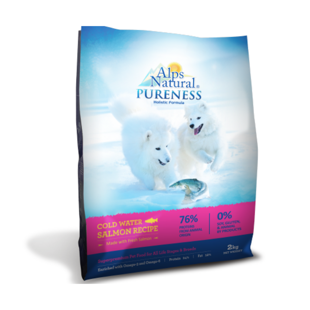 Alps Natural Pureness Holistic Dry Dog Food - Salmon Recipe (2kg).