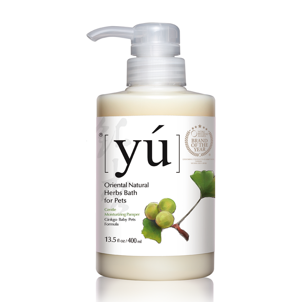 YU Oriental Natural Herbs Bath Shampoo for Cats & Dogs -  Baby Pets Formula (400ml).