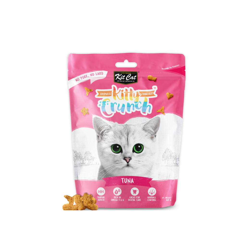 Kit Cat Kitty Crunch Cat Treats - Tuna (60g).