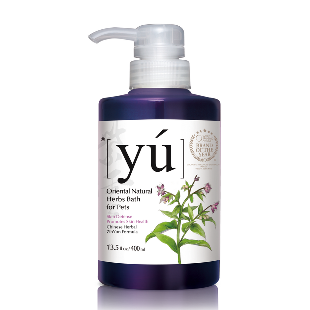 YU Oriental Natural Herbs Bath Shampoo for Cats & Dogs -  Skin Defense Formula (400ml).