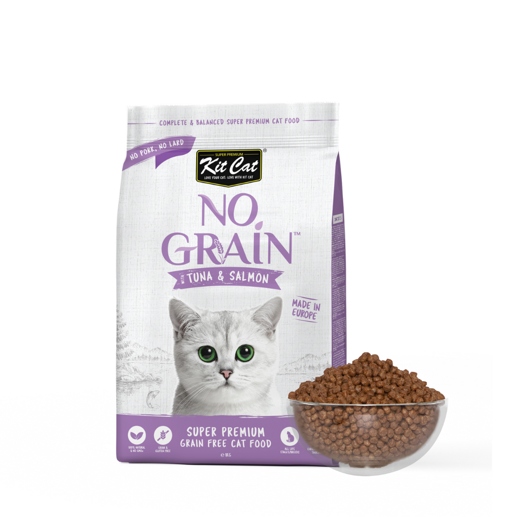 Kit Cat No Grain Dry Cat Food - Tuna & Salmon (1kg).