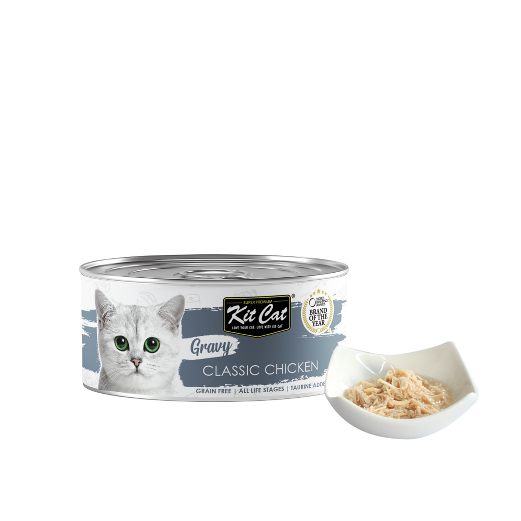 Kit Cat Gravy Cat Canned Food - Classic Chicken (70g).