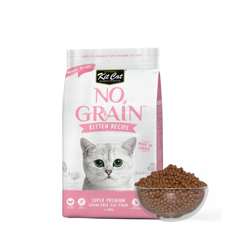 Kit Cat No Grain Dry Cat Food - Kitten (10kg).