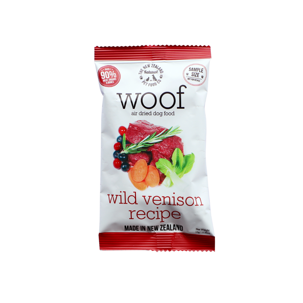 WOOF Air Dried Raw Dog Food - Wild Venison (Sample).