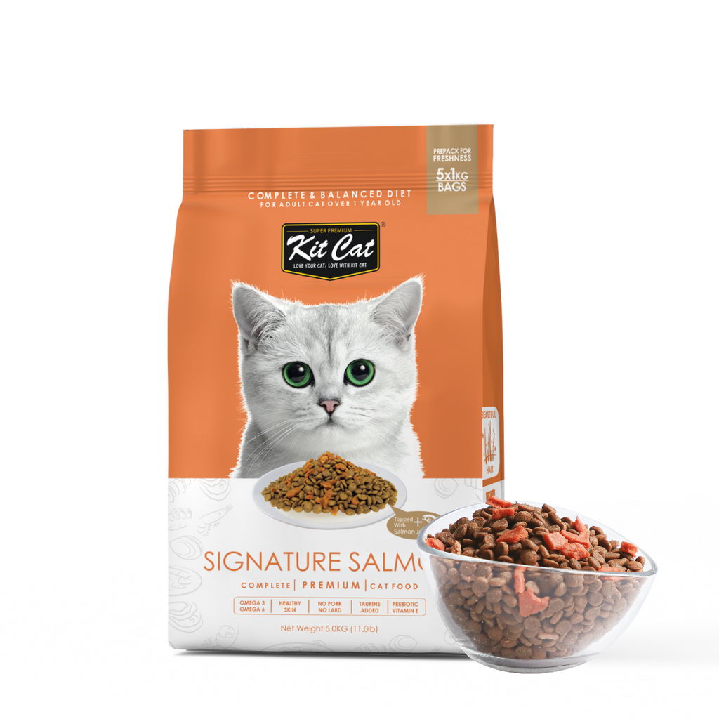 Kit Cat Premium Dry Cat Food  - Signature Salmon (5kg).