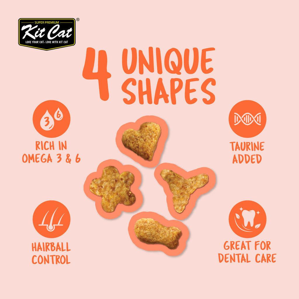Kit Cat Kitty Crunch Cat Treats - Salmon (60g).