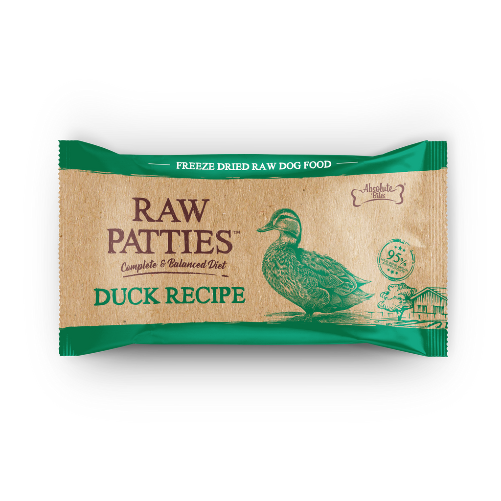 Absolute Bites Freeze Dried Raw Patty for Dog - Duck (Sample).