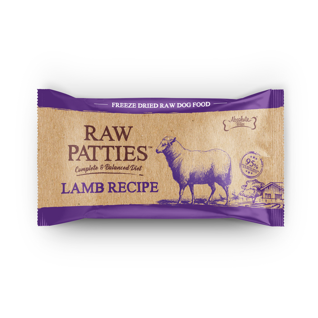 Absolute Bites Freeze Dried Raw Patty for Dog - Lamb (Sample).