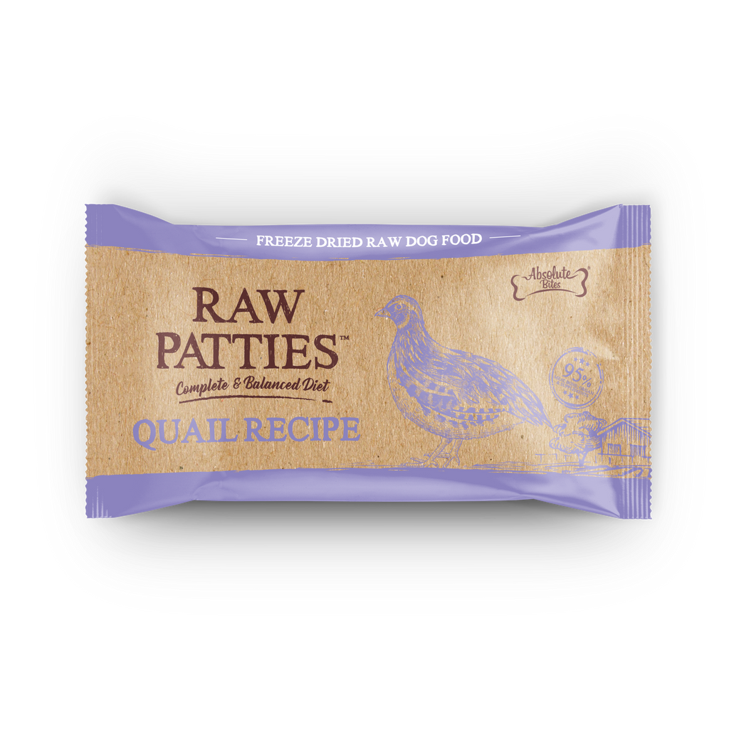 Absolute Bites Freeze Dried Raw Patty for Dog - Quail (Sample).