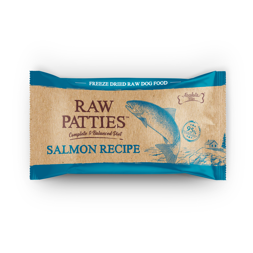 Absolute Bites Freeze Dried Raw Patty for Dog - Salmon (Sample).
