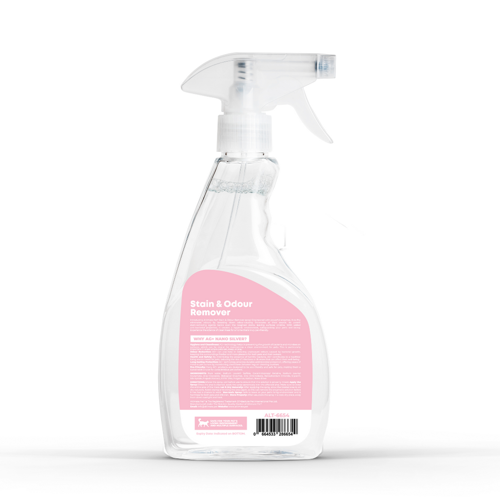 Altimate Pet Stain & Odor Remover Spray with Nano Silver & Enzyme For Cats 946ml.