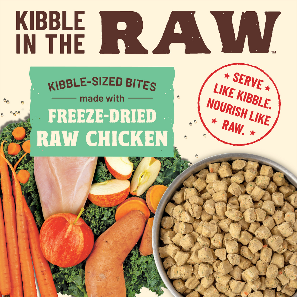 Primal Freeze Dried Kibble In The Raw Food For Dogs -  Chicken (1.5 lbs).