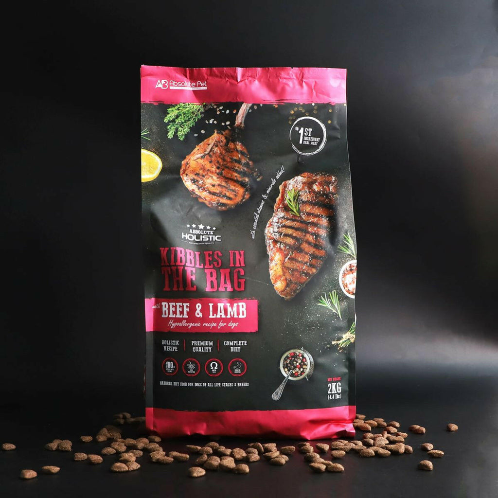 Absolute Holistic Kibbles in the Bag Dry Dog Food - Beef & Lamb (2kg).
