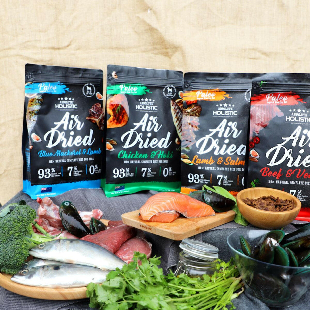 Absolute Holistic Air Dried Food for Dogs - Lamb & Salmon (1kg).