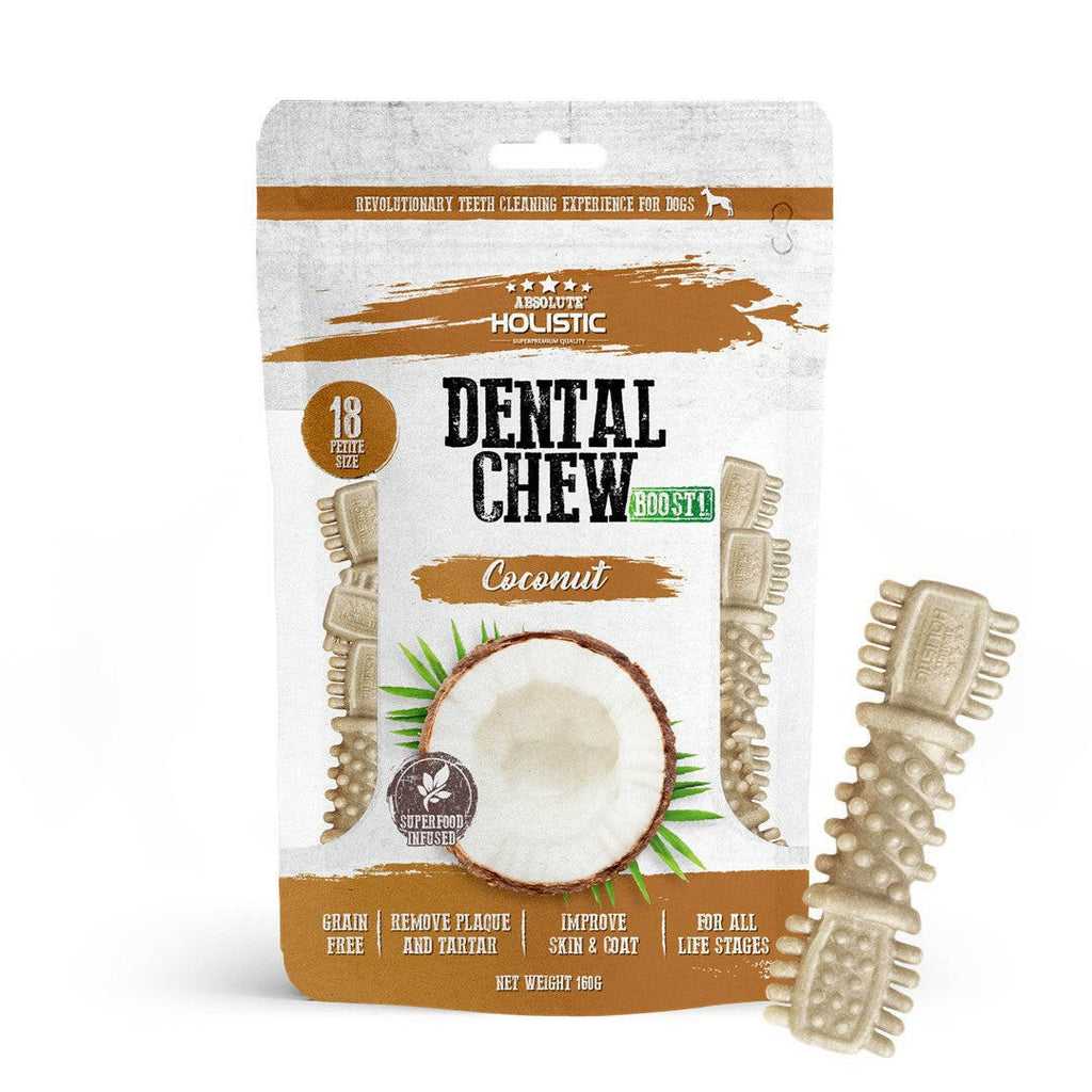 Absolute Holistic Value Pack BOOST Dental Chews for Dogs - Coconut  (160g).