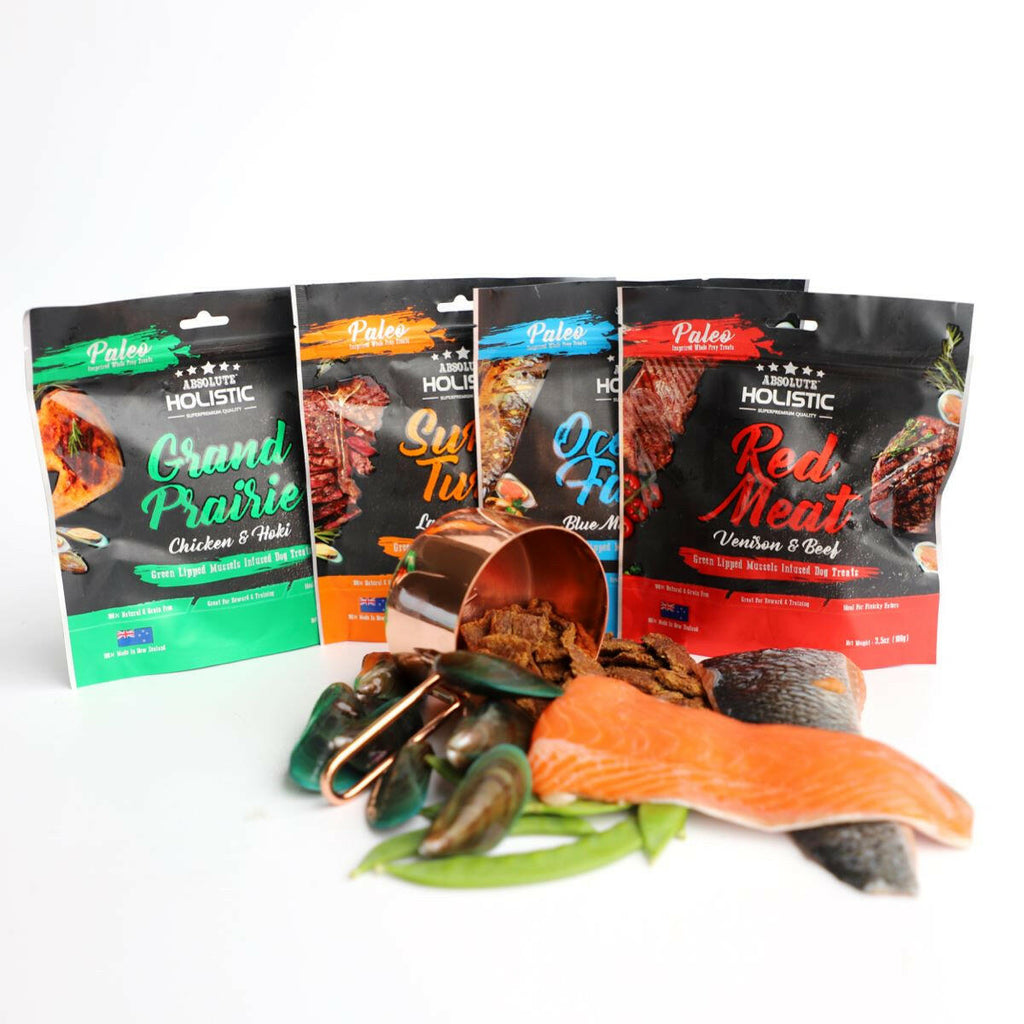 Absolute Holistic Air Dried Treats for Dogs - Grand Prairie (100g).