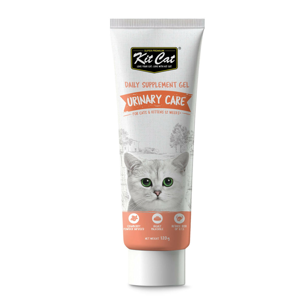 Kit Cat Daily Nutritional Supplement Gel For Cats & Kittens - Urinary Care (120g).