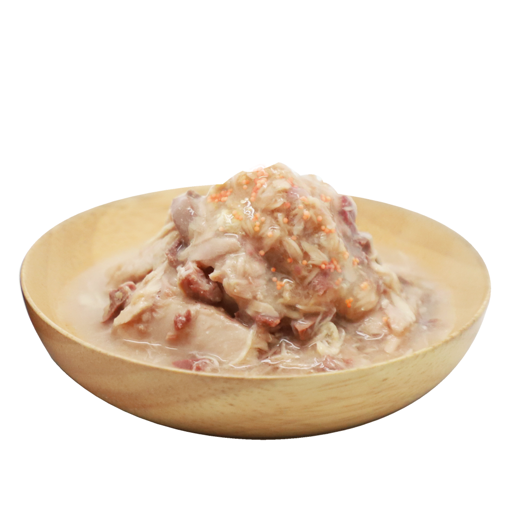 Absolute Holistic Raw Stew Canned Food for Cats & Dogs - Tuna & Fish Roe (80g).