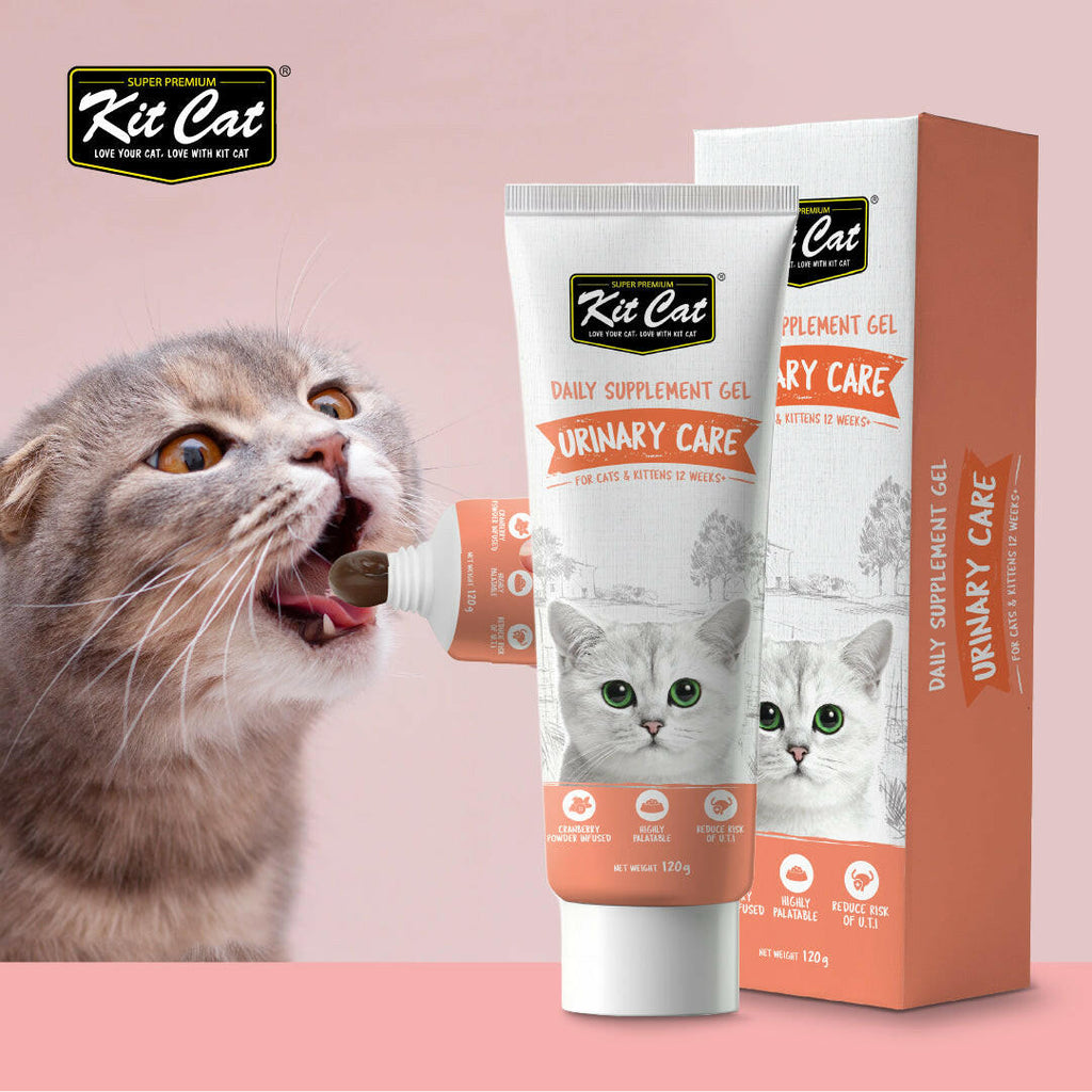 Kit Cat Daily Nutritional Supplement Gel For Cats & Kittens - Urinary Care (120g).