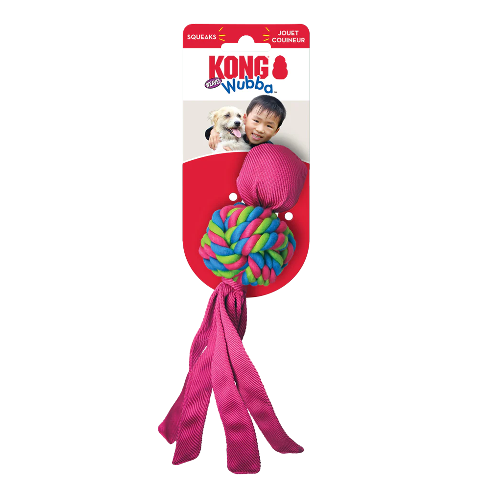 KONG Dog Toy - Wubba™ Weaves Assorted (3 Sizes).