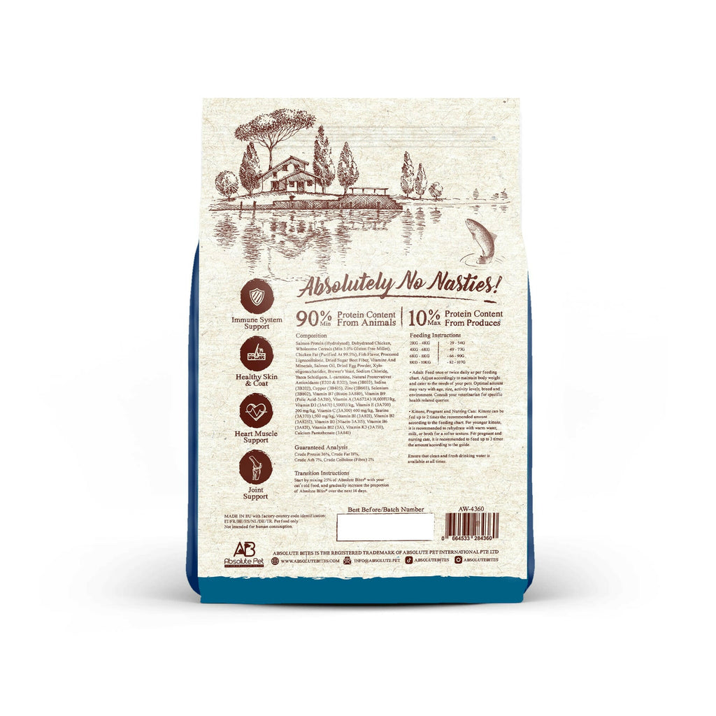 Absolute Bites Wild Age Dry Cat Food - Salmon (Sample).