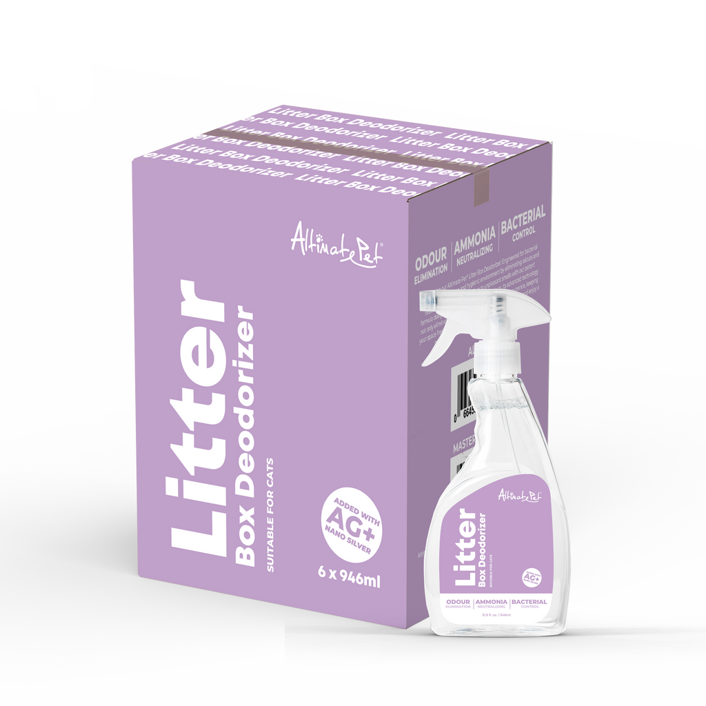 [CTN of 6]Altimate Pet Cat Litter Box Deodorizer Spray with Nano Silver & Enzyme For Cats 946ml.