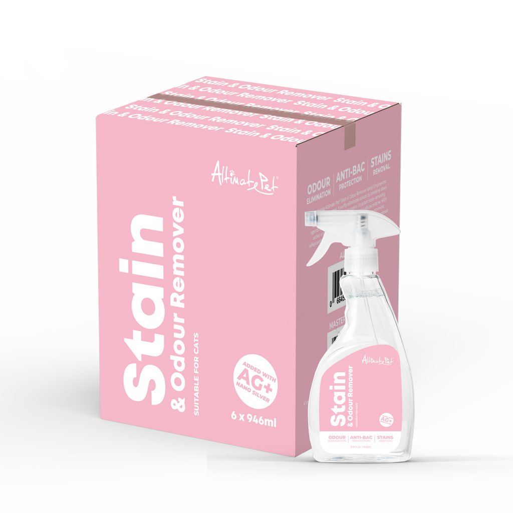 [CTN of 6]Altimate Pet Stain & Odor Remover Spray with Nano Silver & Enzyme For Cats 946ml.