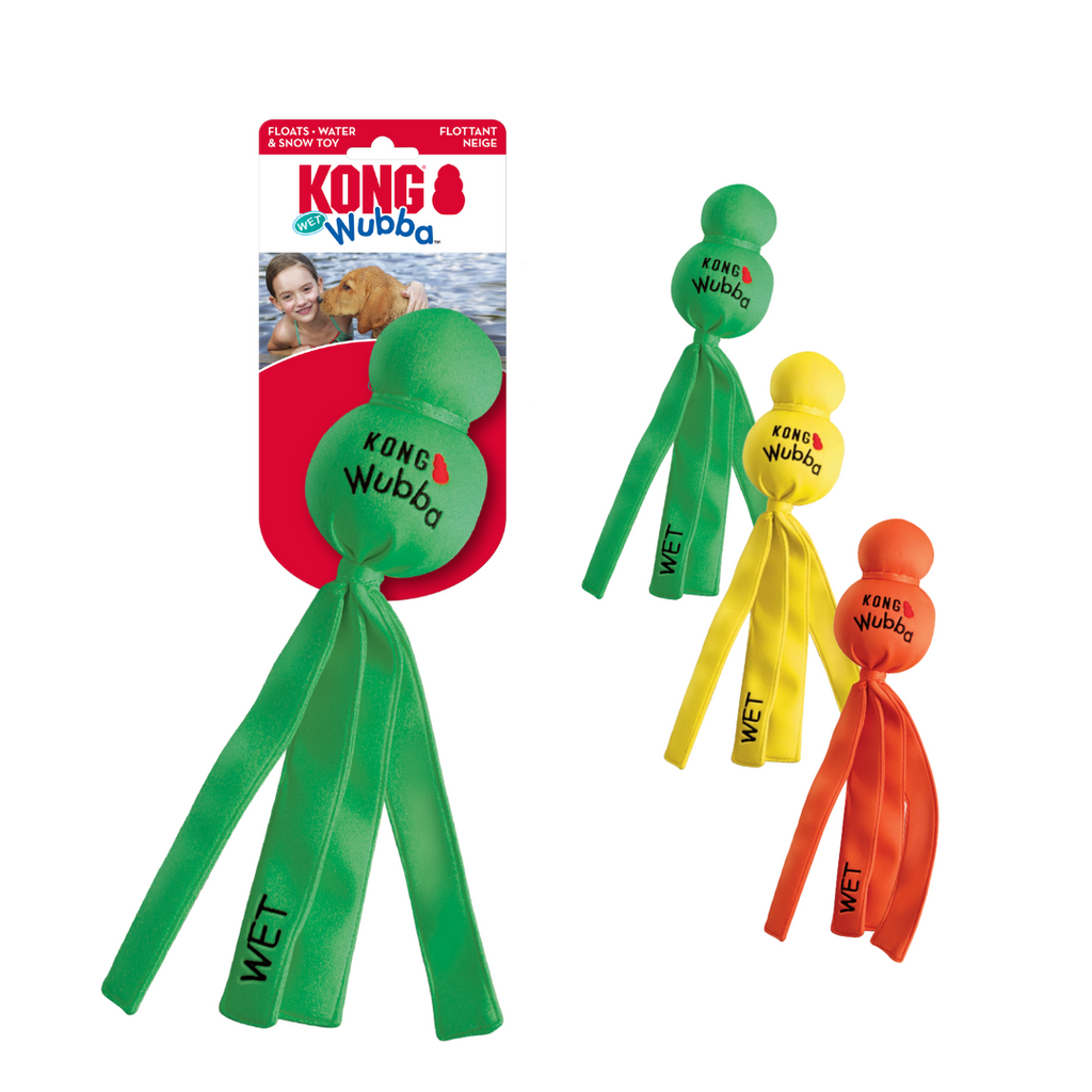 KONG Dog Toy - Wet Wubba™ Assorted (2 Sizes).