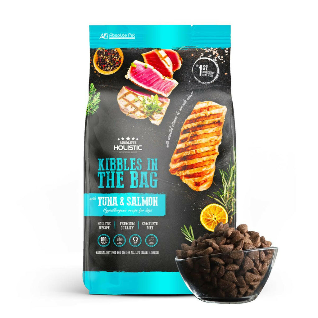 Absolute Holistic Kibbles in the Bag Dry Dog Food - Tuna & Salmon (12kg).