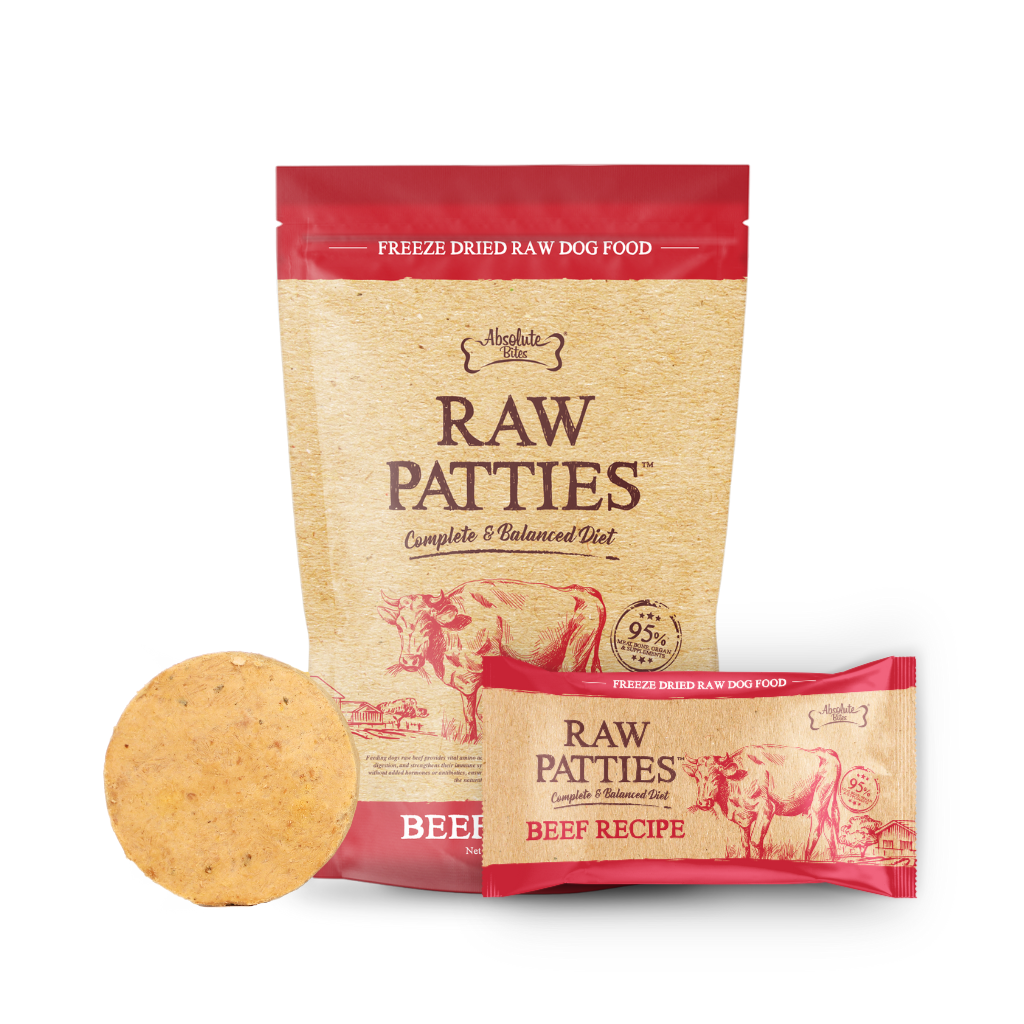 Absolute Bites Freeze Dried Raw Patty for Dog - Beef (Sample).