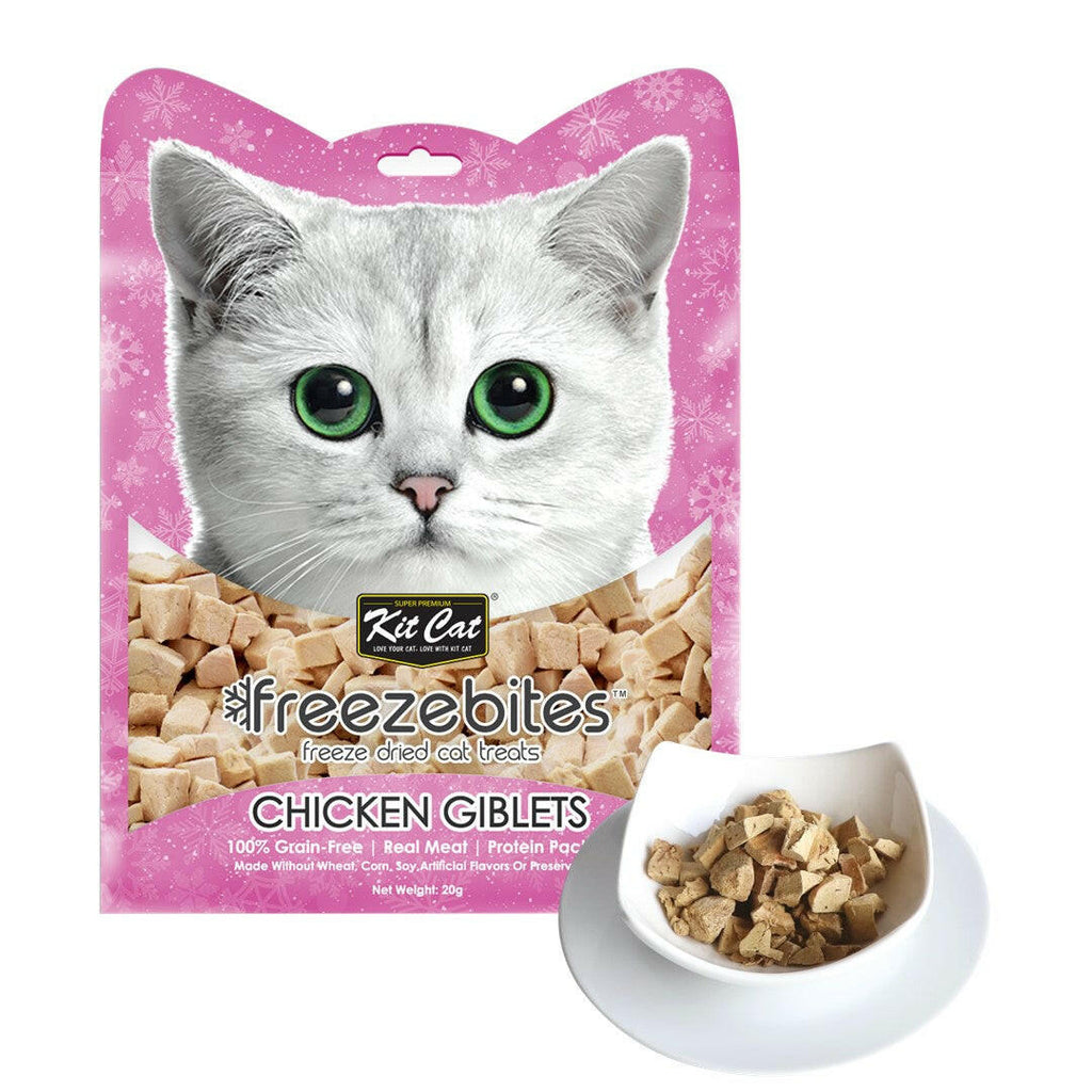 Kit Cat Freeze Bites Cat Treats - Chicken Giblets (15g).