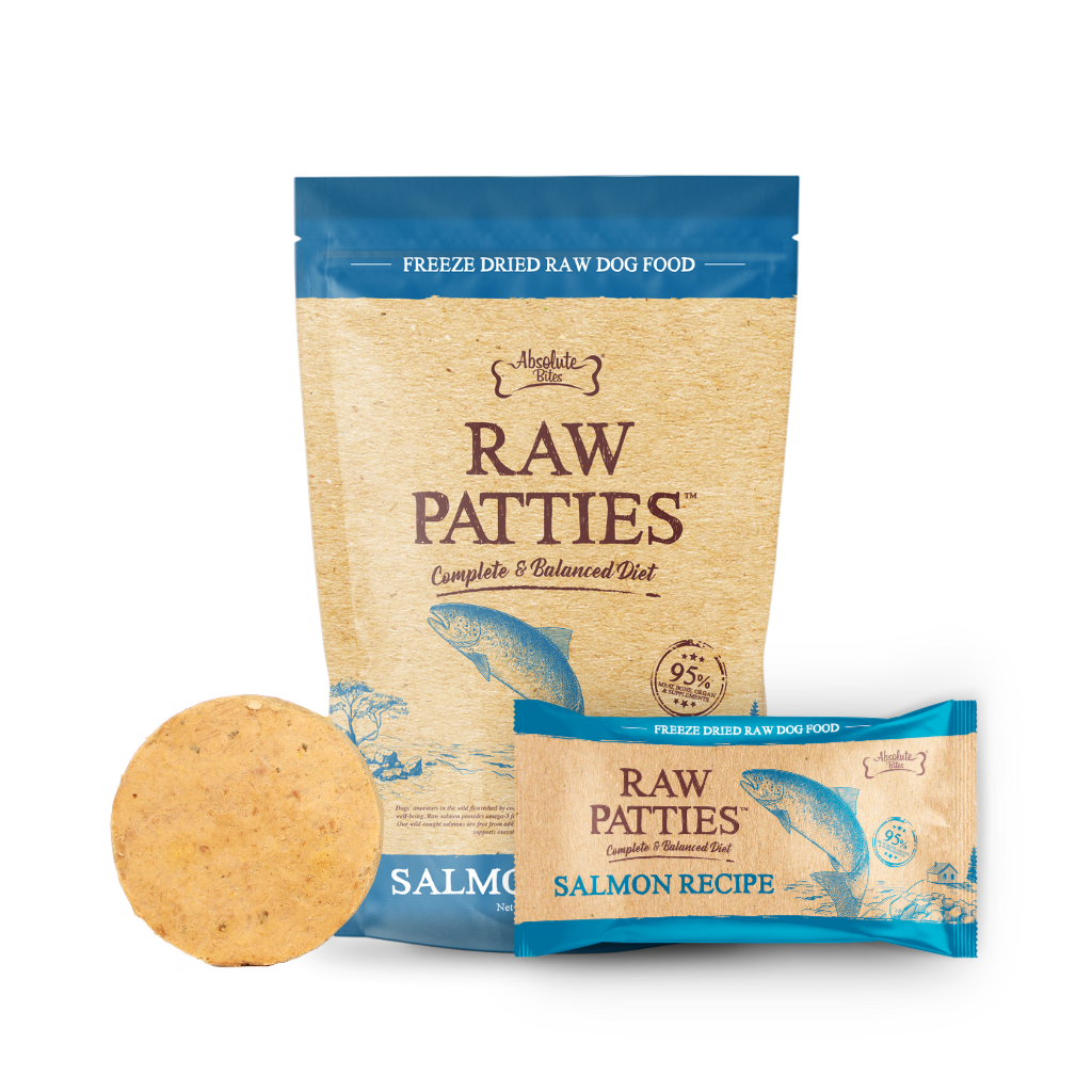 Absolute Bites Freeze Dried Raw Patty for Dog - Salmon (Sample).