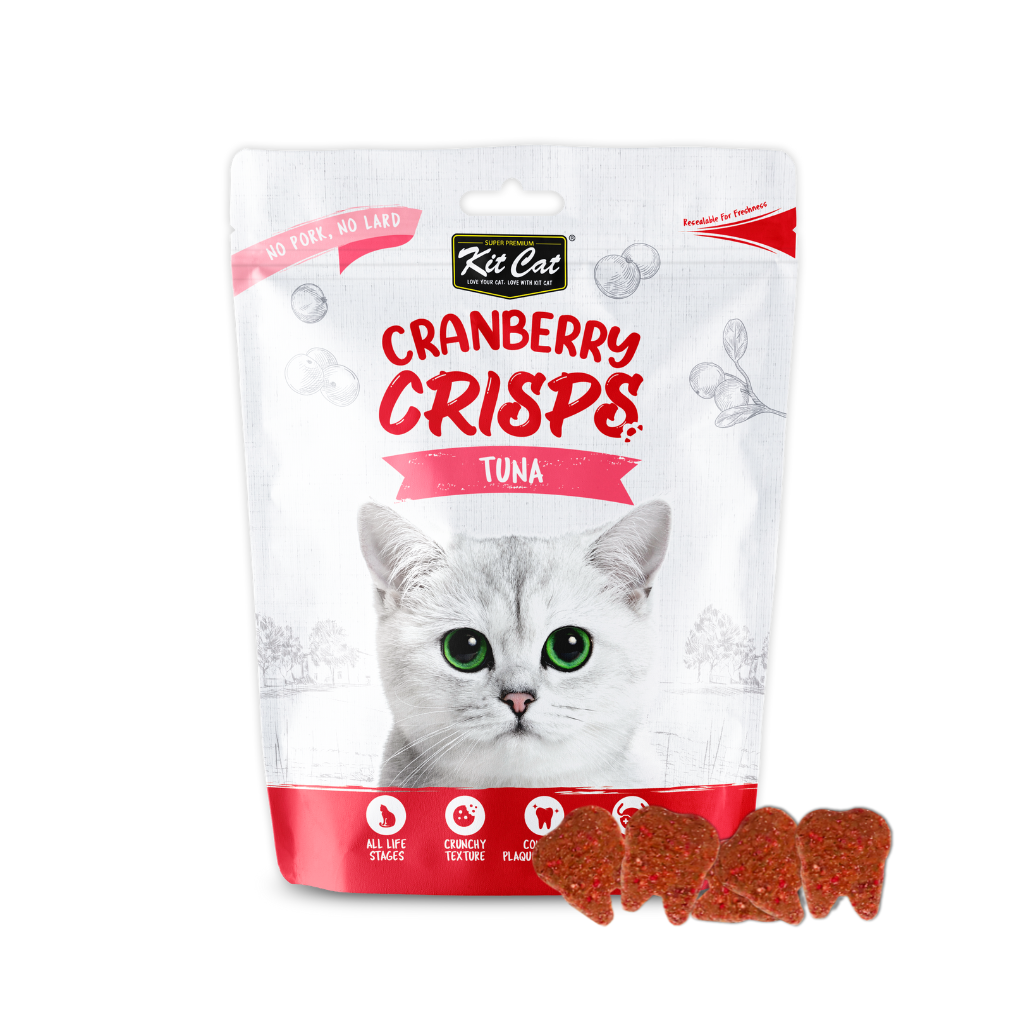 Kit Cat Cranberry Crisps Cat Treat - Tuna (60g).