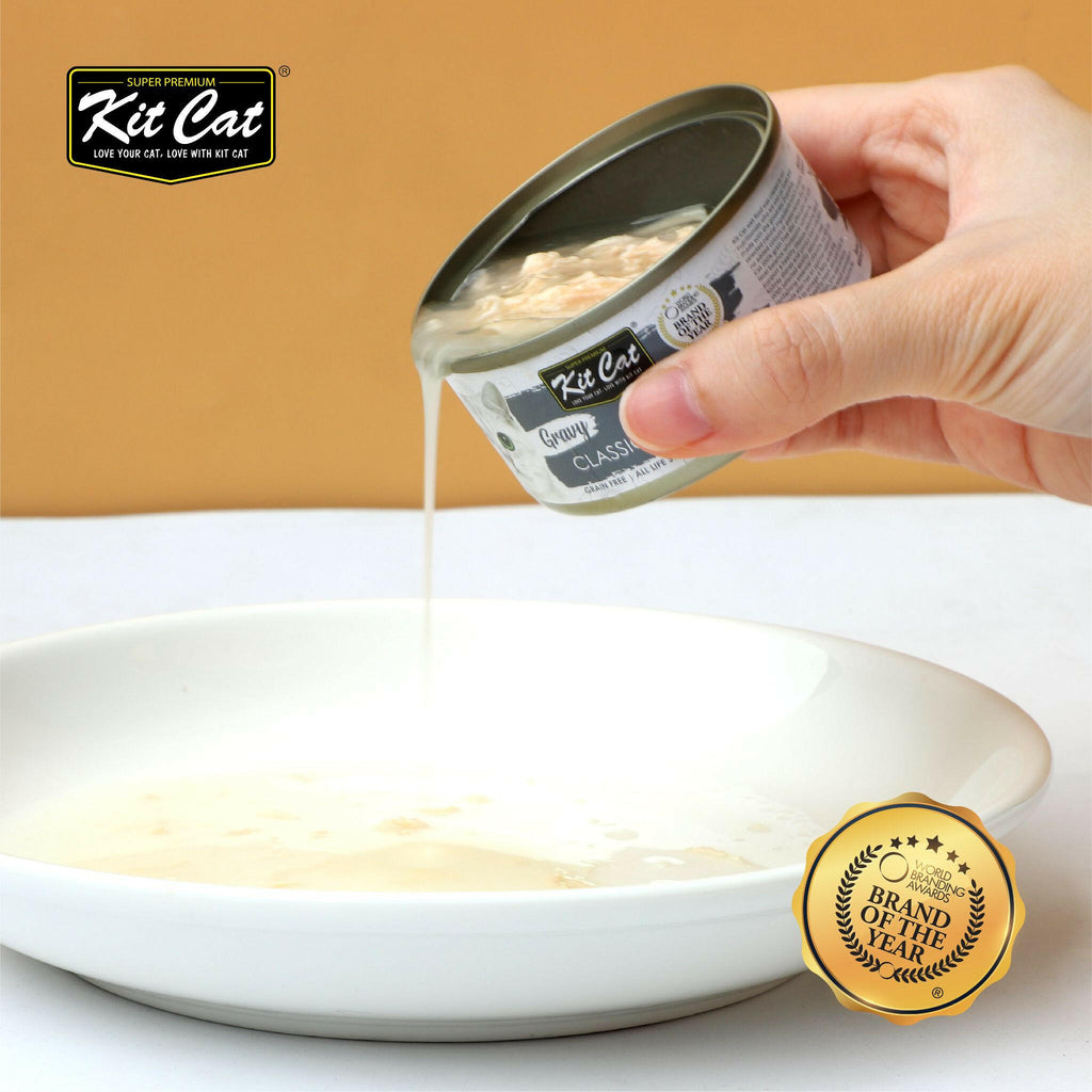 Kit Cat Gravy Cat Canned Food - Tuna & Quail Egg (70g).