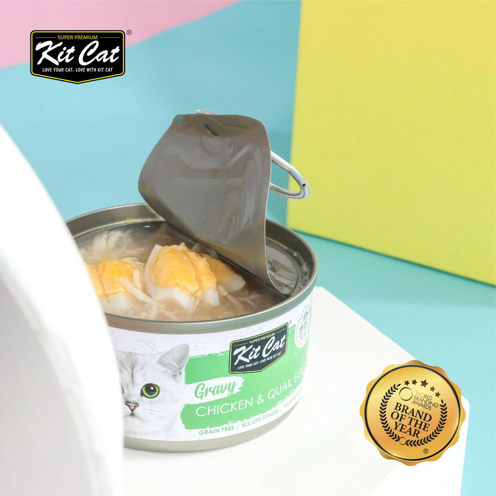 Kit Cat Gravy Cat Canned Food - Classic Chicken (70g).