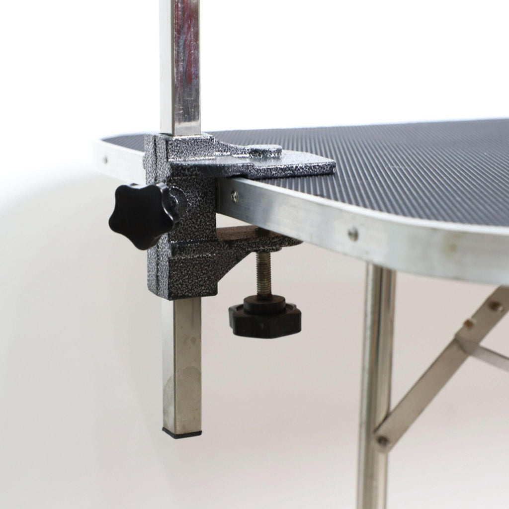4ft Heavy Duty Stainless Steel Pet Grooming Table with Adjustable Arm.
