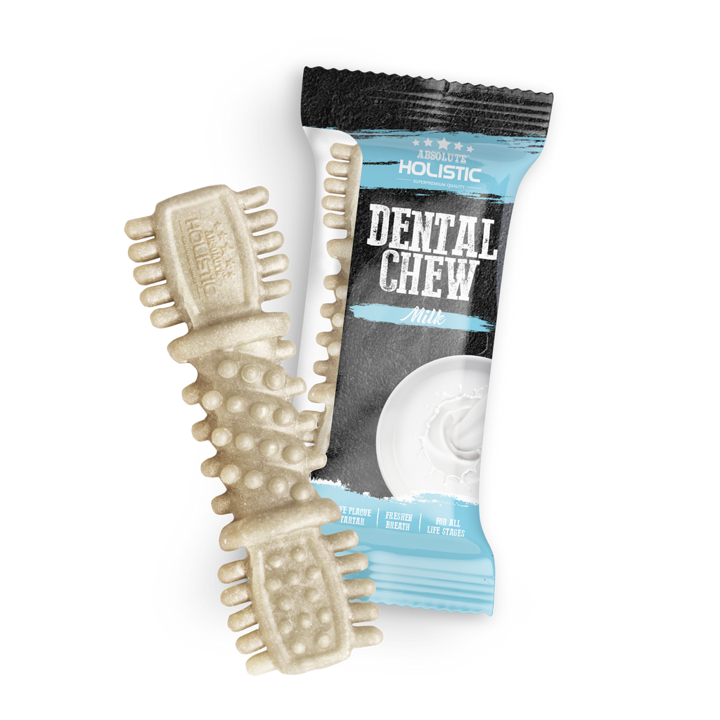 Absolute Holistic Dental Chew for Dogs - Milk (4").