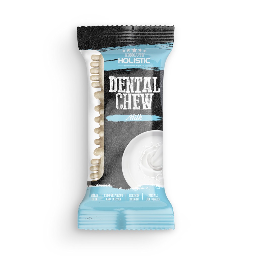 Absolute Holistic Dental Chew for Dogs - Milk (4").
