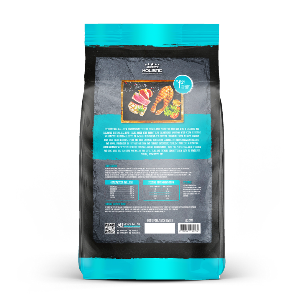 Absolute Holistic Kibbles in the Bag Dry Dog Food - Tuna & Salmon (2kg).