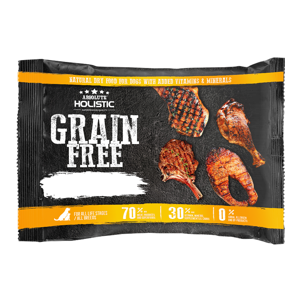 Absolute Holistic Grain Free Dry Dog Food - Pork & Peas (Sample).