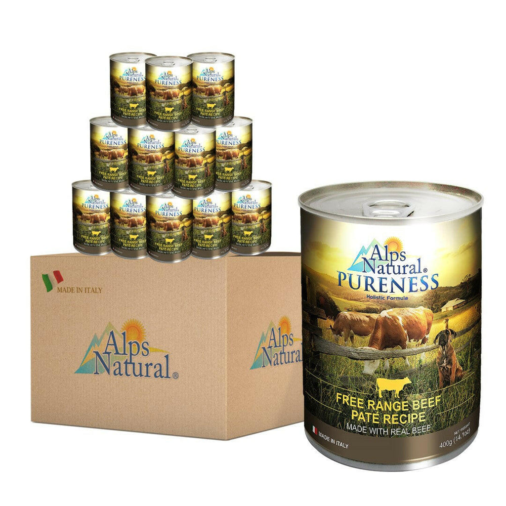 [CTN OF 24] Alps Natural Canned Dog Food - Classic Beef (400g).