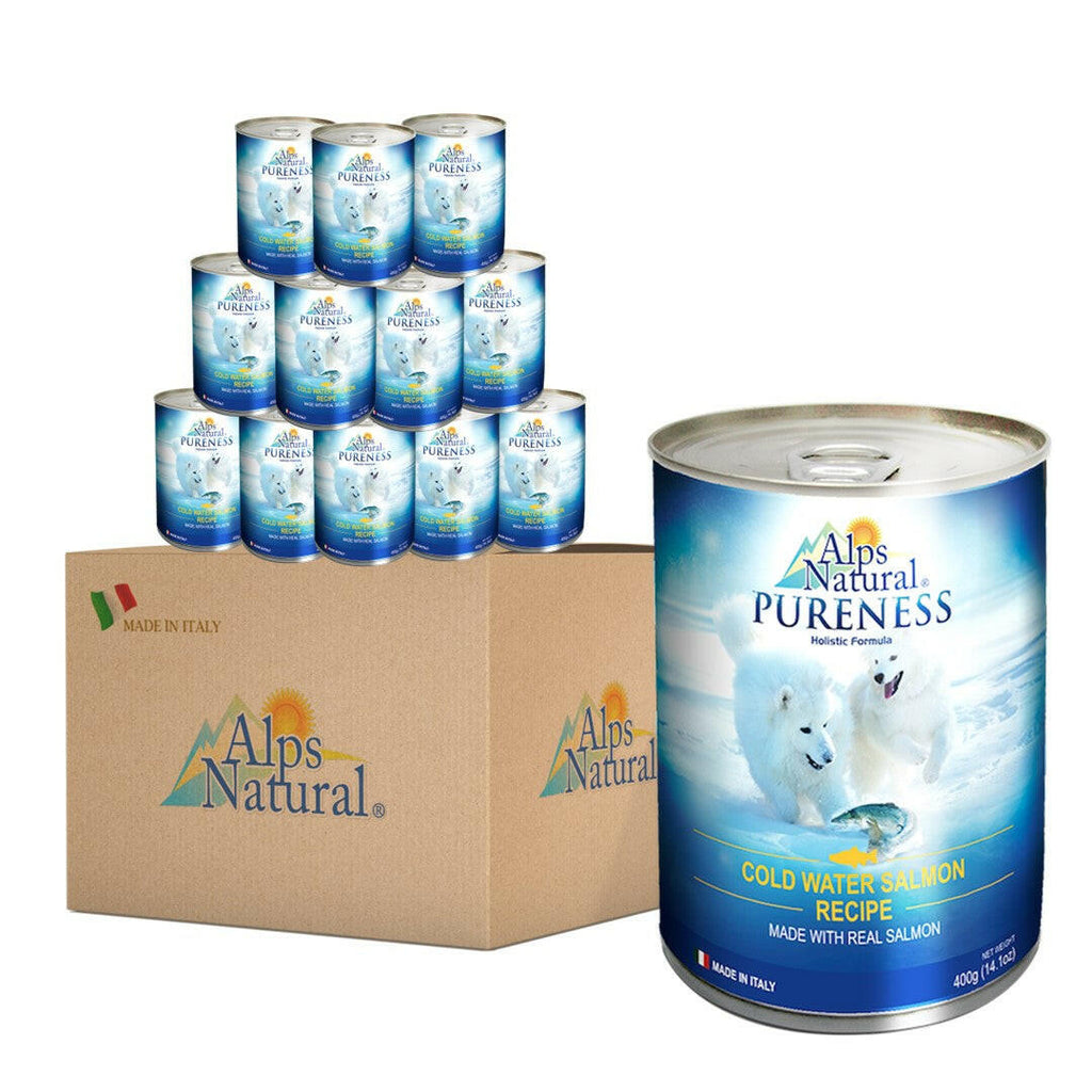 [CTN OF 24] Alps Natural Canned Dog Food - Classic Salmon (400g).