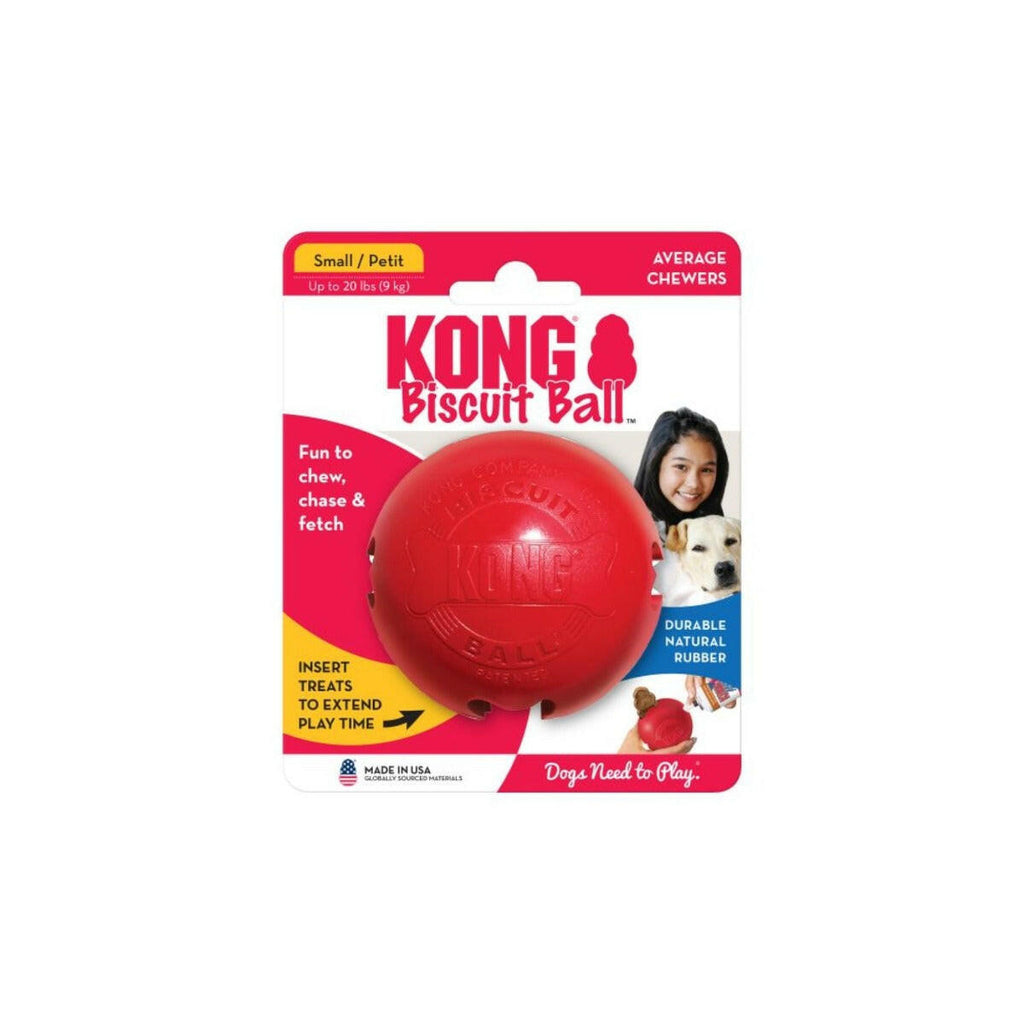 KONG Dog Toy - Biscuit Ball (2 Size).