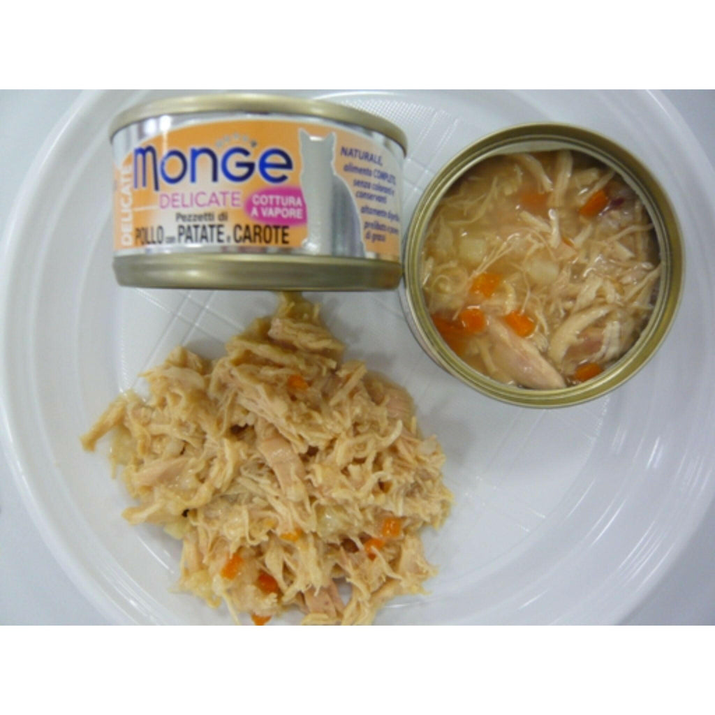 Monge Cat Canned Food - Delicate Chicken With Potato & Carrot (80g).