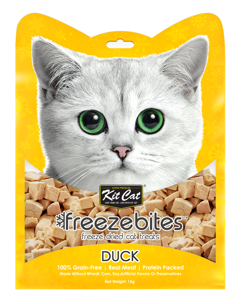 [CTN OF 24] Kit Cat Freeze Bites Cat Treat - Duck (15g).