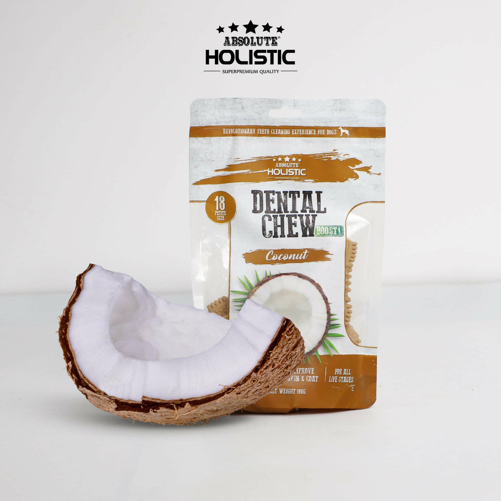 Absolute Holistic Value Pack BOOST Dental Chews for Dogs - Coconut  (160g).