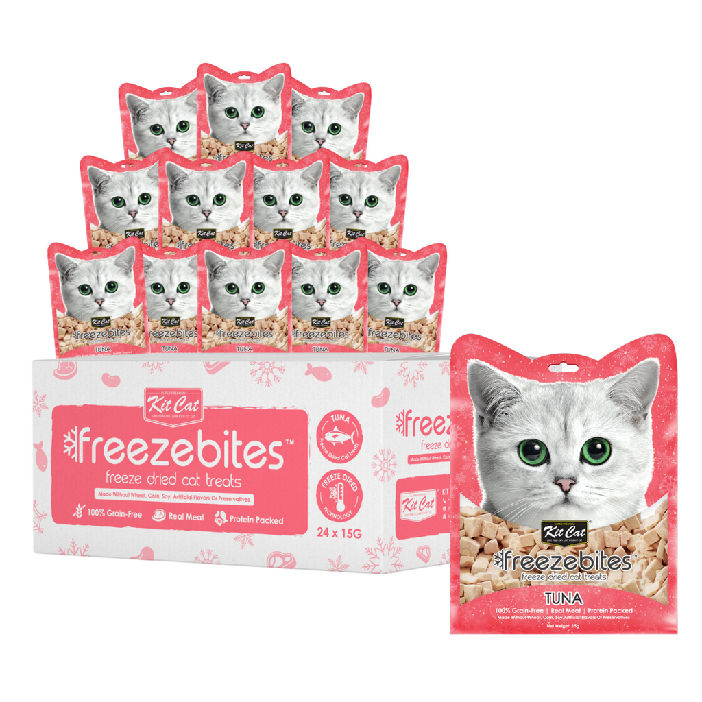 [CTN OF 24] Kit Cat Freeze Bites Cat Treat - Tuna (15g).