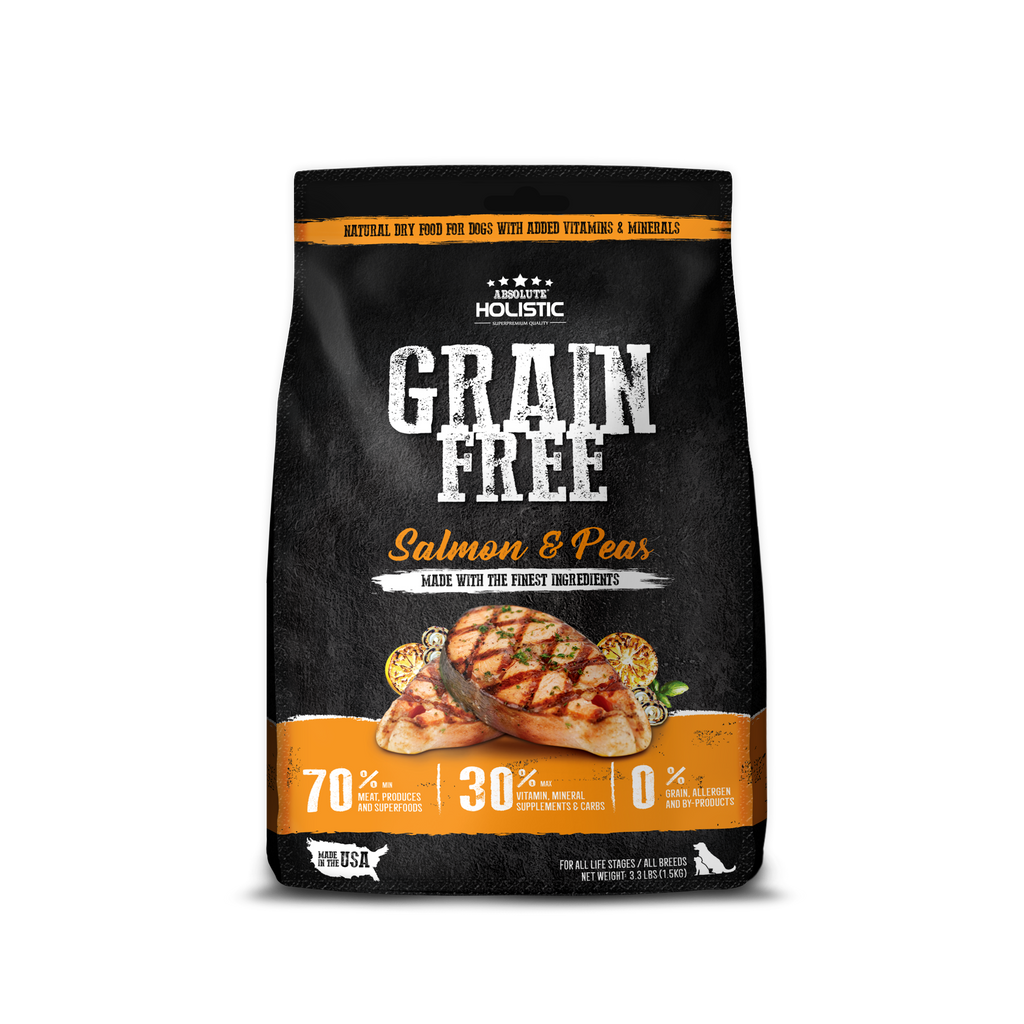Absolute Holistic Grain Free Dry Dog Food - Salmon & Peas (Sample).