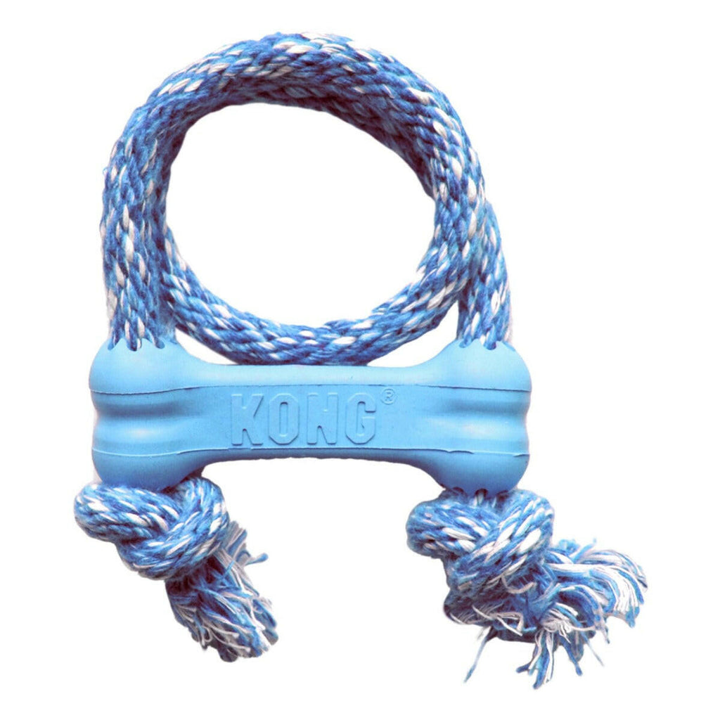KONG Dog Toy - Puppy Goodie Bone with Rope (1 Size).