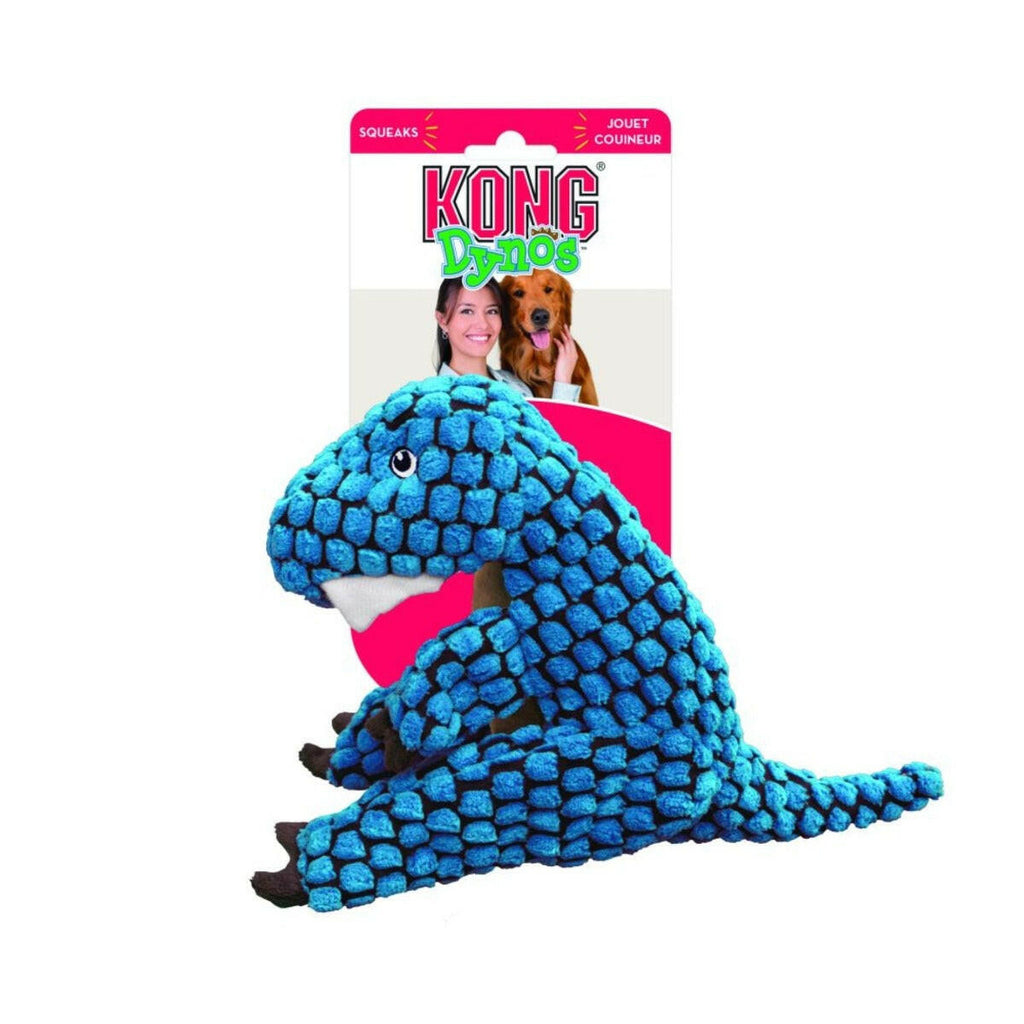 KONG Dog Toy - Dynos T-Rex Blue (2 Sizes).